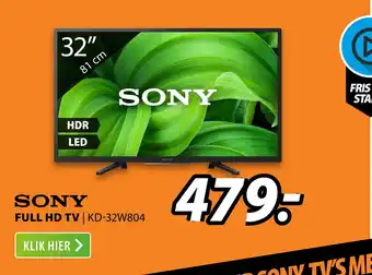 Expert SONY FULL HD TV | KD-32W804 aanbieding