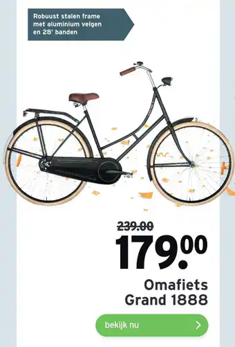 GAMMA Omafiets Grand 1888 aanbieding