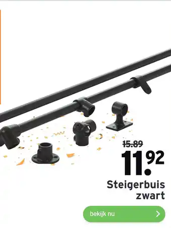 GAMMA Steigerbuis zwart aanbieding