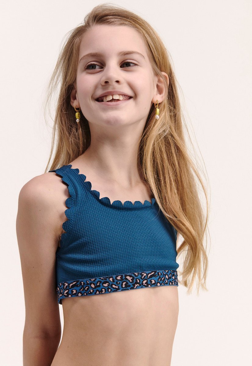 Bol.com Shiwi ruby bikini set scallope pique - deep sea blue - 176 aanbieding