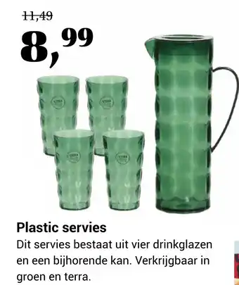 TuinWereld Plastic servies aanbieding