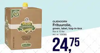 Bidfood Oliehoorn Frituurolie aanbieding