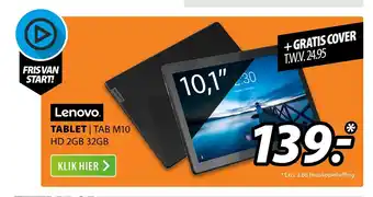 Expert Lenovo Tablet  Tab M10 HD 2GB 32GB aanbieding