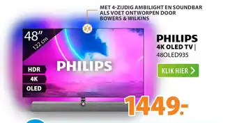 Expert Philips 4K OLED TV 48OLED935 122 cm aanbieding