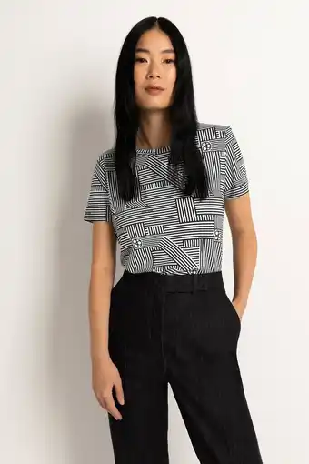 Wehkamp Claudia sträter t-shirt met grafische print black aanbieding