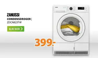 Expert Zanussi Condensdroger ZDCN823TW aanbieding