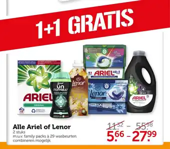 Coop Alle Ariel of Lenor aanbieding