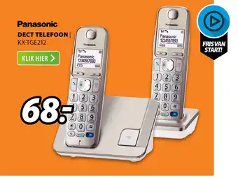 Expert Panasonic Dect Telefoon KX-TGE212 aanbieding