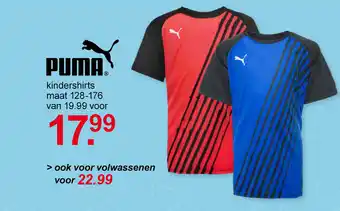 Scapino Puma kindershirts maat128-176 van aanbieding