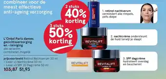 Etos L'oreal paris dames gezichtsverzorging en -reiniging aanbieding