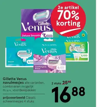 Etos Gillette venus navulmesjes aanbieding