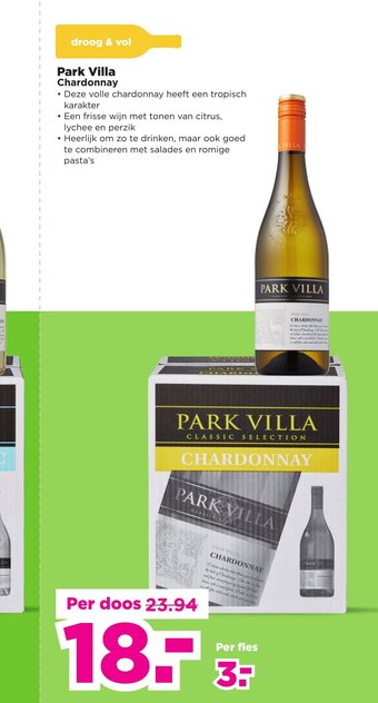 PLUS Park Villa Chardonnay aanbieding