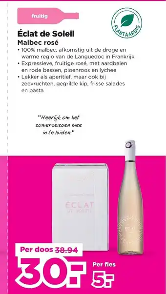 PLUS Éclat de Soleil Malbec rosé aanbieding