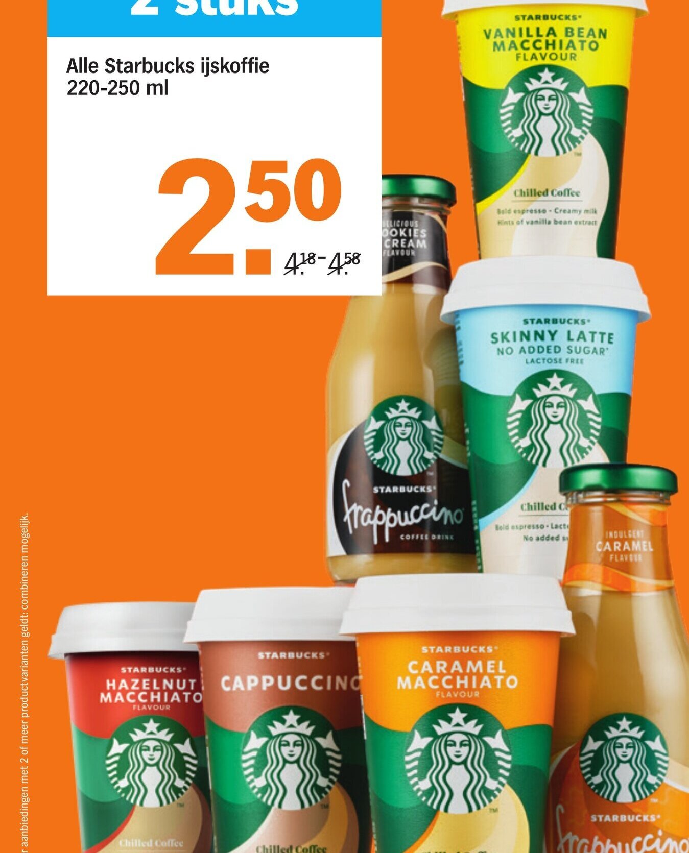 Albert Heijn Alle Starbucks ijskoffie 220-250 ml aanbieding