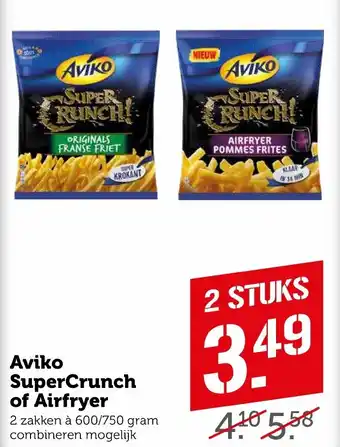 Coop Aviko supercrunch of airfryer aanbieding