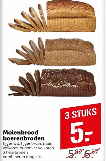 Coop Molenbrood boerenbroden aanbieding