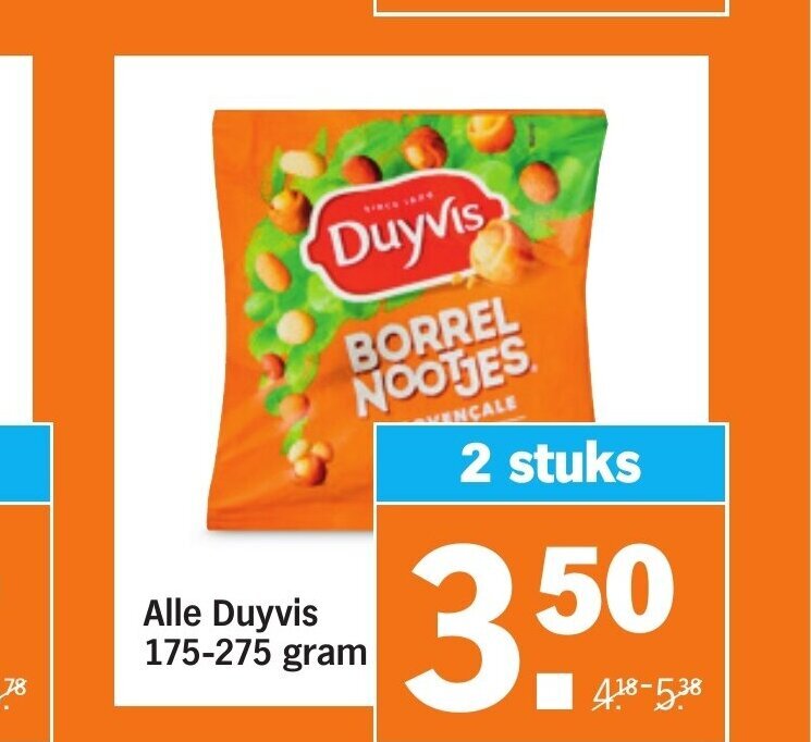 Albert Heijn Alle Duyvis 175-275 gram aanbieding