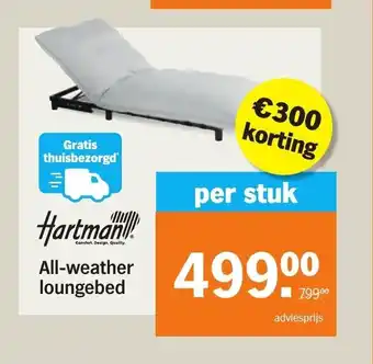 Albert Heijn Hartman! All-weather loungebed aanbieding