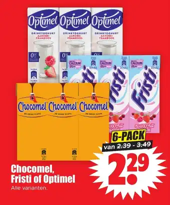 Dirk Chocomel, Fristi of Optimel 6-PACK aanbieding