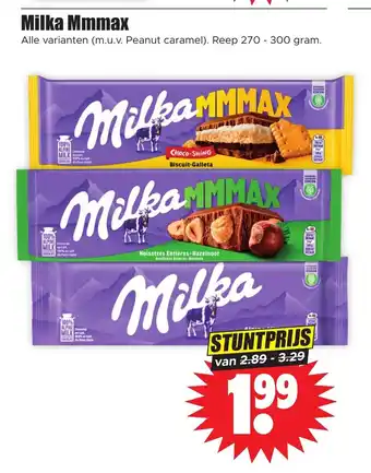 Dirk Milka Mmmax Reep 270 - 300 gram. aanbieding