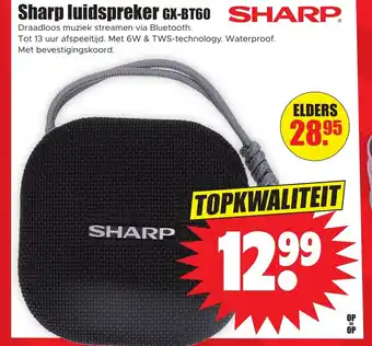 Dirk Sharp luidspreker GX-BT60 aanbieding