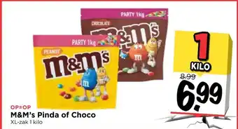 Vomar Voordeelmarkt M&M's Pinda of Choco 1kg aanbieding