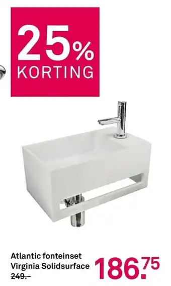 Karwei Atlantic fonteinset Virginia Solidsurface aanbieding
