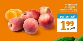 Albert Heijn Ah abrikozen, nectarines of perziken aanbieding