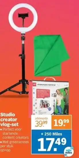 Albert Heijn Studio creator vlog-set aanbieding