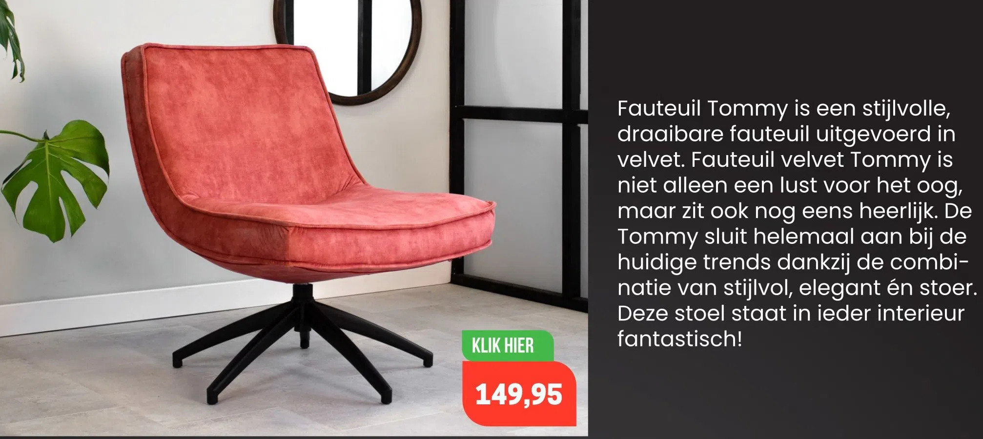 Dimehouse Fauteuil tommy aanbieding