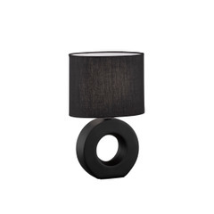 Praxis Fischer & honsel tafellamp ponti zwart e14 40w aanbieding