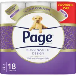 Jumbo Page kussenzacht design toiletpapier 18-rollen aanbieding