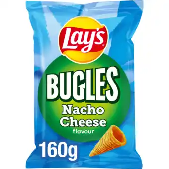 Jumbo Lay's bugles nacho cheese chips 160g aanbieding