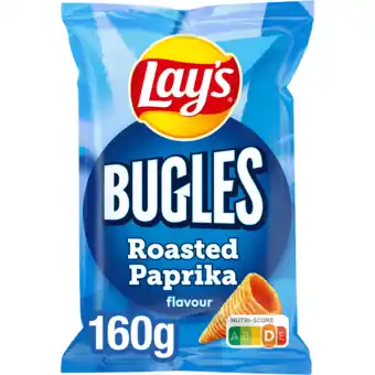 Jumbo Lay's bugles roasted paprika chips 160gr aanbieding