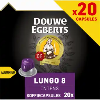 Jumbo Douwe egberts lungo intens koffiecups voordeelpak 20 stuks aanbieding