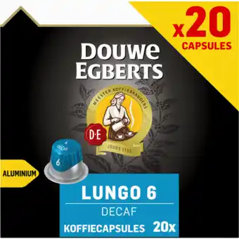 Jumbo Douwe egberts lungo decaf koffiecups voordeelpak 20 stuks aanbieding