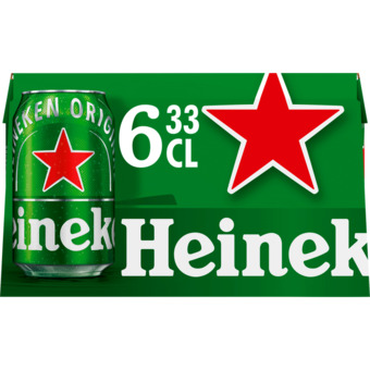 Jumbo Heineken premium pilsener bier blik 6 x 33cl aanbieding