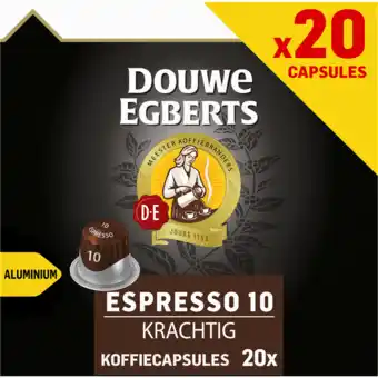 Jumbo Douwe egberts espresso krachtig koffiecups 20 stuks voordeelpak aanbieding