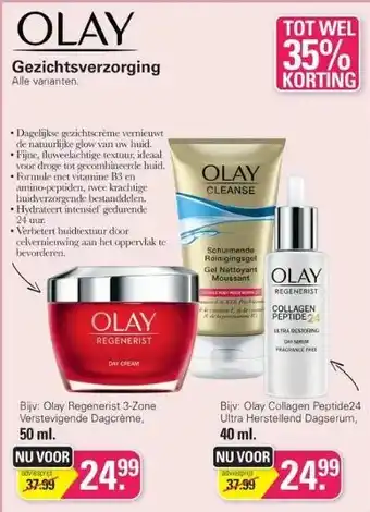 De Online Drogist Olay gezichtsverzorging aanbieding