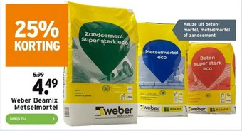 GAMMA Weber beamix metselmortel aanbieding