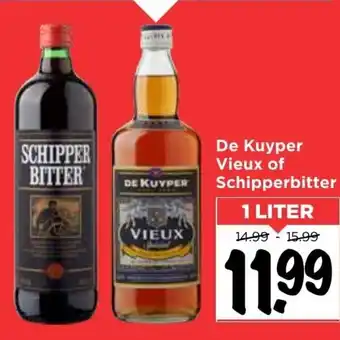 Vomar Voordeelmarkt De Kuyper vieux of Schipperbitter 1L aanbieding