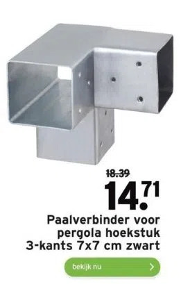 GAMMA Paalverbinder voor pergola hoekstuk aanbieding