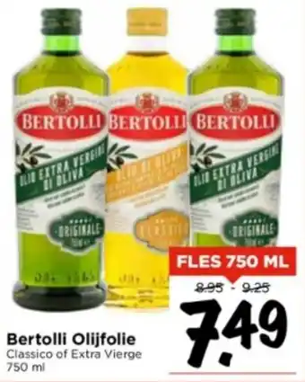 Vomar Voordeelmarkt Bertolli Olijfolie Classico of Extra Vierge 750 ml aanbieding