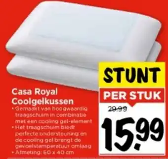 Vomar Voordeelmarkt Casa Royal Coolgelkussen aanbieding