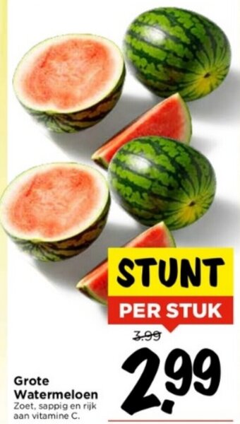 Vomar Voordeelmarkt Grote Watermeloen aanbieding