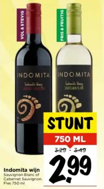 Vomar Voordeelmarkt Indomita wijn 750ml aanbieding