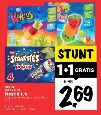 Vomar Voordeelmarkt Nestle ijs 1+1 aanbieding