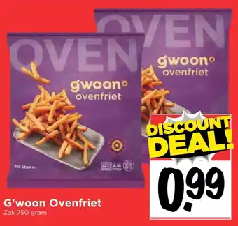 Vomar Voordeelmarkt G'woon Ovenfriet 750g aanbieding