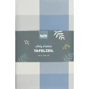 Albert Heijn Tutti mistral home tafelzeil peva ruit 140x240cm aanbieding