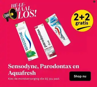 Etos Sensodyne, Parodontax en Aquafresh aanbieding